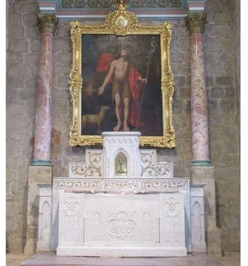 Découverte du tableau et du cadre restaurés de l'église de Mirepoix
