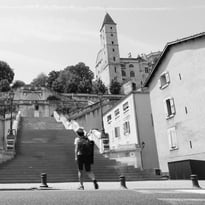 Zoom sur l'escalier monumental