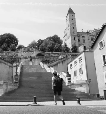 Zoom sur l'escalier monumental