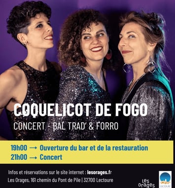 Coquelicot de Fogo - Bal trad et forro brésilien