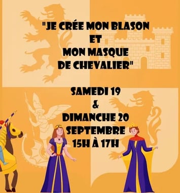 Je crée mon blason et mon masque de chevalier