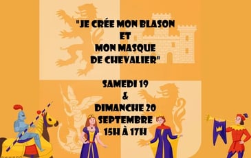 Je crée mon blason et mon masque de chevalier